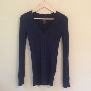 American Eagle Cable V-Neck Sweater